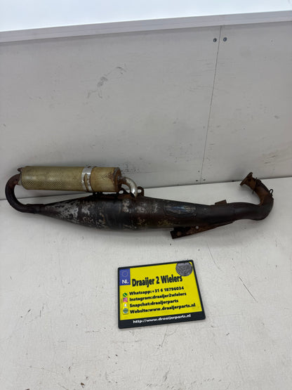 Piaggio uitlaat leovince handmade terugloop 125cc 180cc