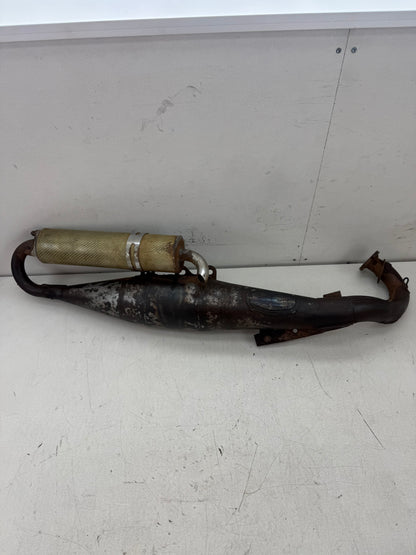 Piaggio uitlaat leovince handmade terugloop 125cc 180cc