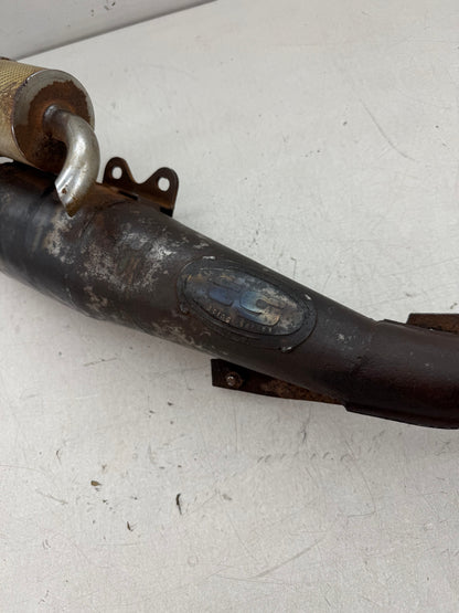 Piaggio uitlaat leovince handmade terugloop 125cc 180cc