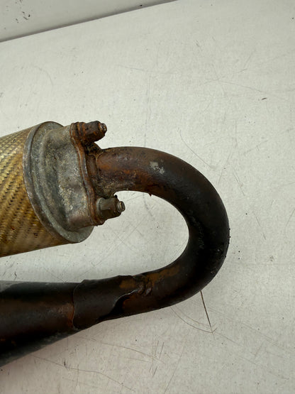 Piaggio uitlaat leovince handmade terugloop 125cc 180cc