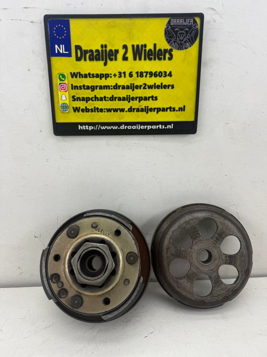 Piaggio koppeling set compleet dubbelgelagerd 125cc