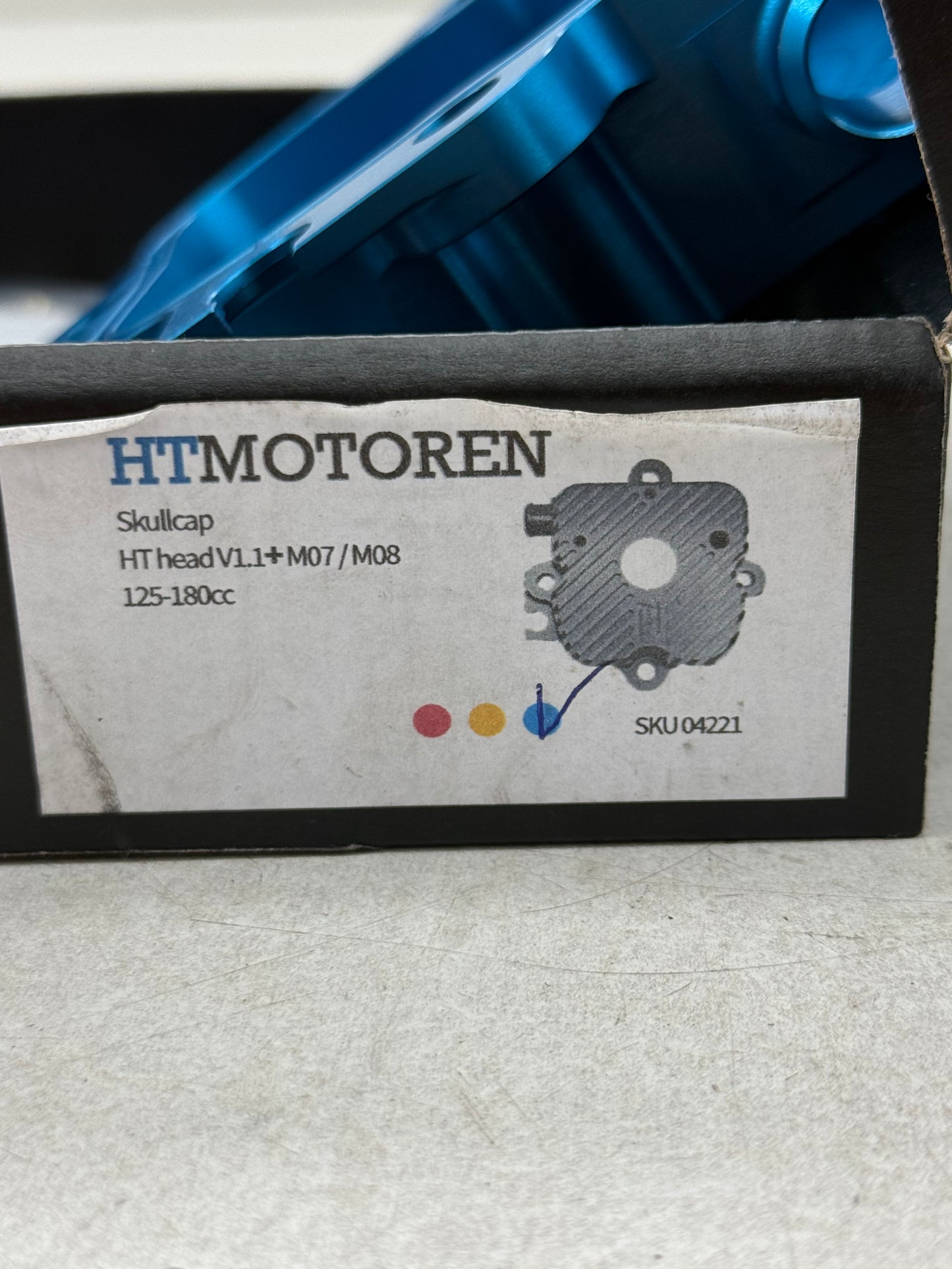 Piaggio LC buitenkop HT Tuning blauw V1.1 nieuw