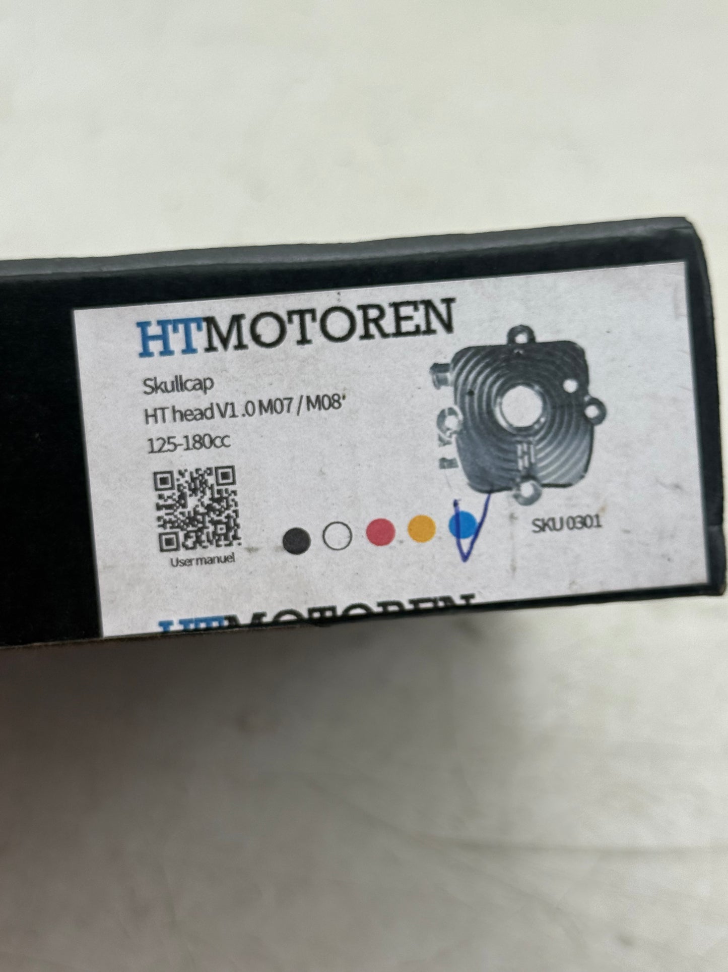 Piaggio LC buitenkop HT Tuning blauw V1 nieuw