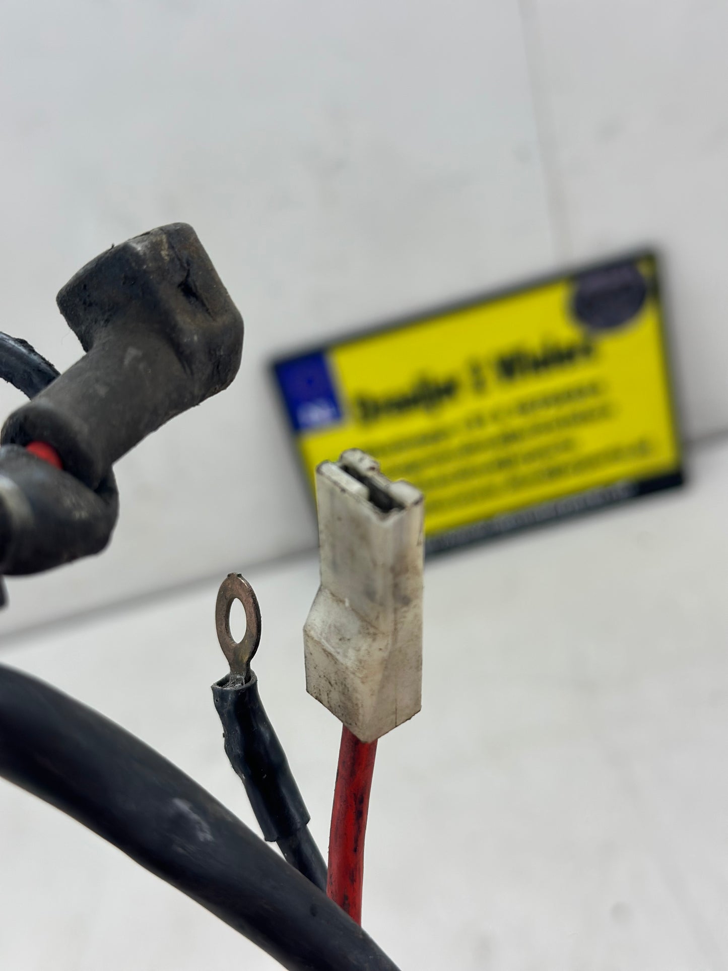 Piaggio startmotor kabels plus + en min -