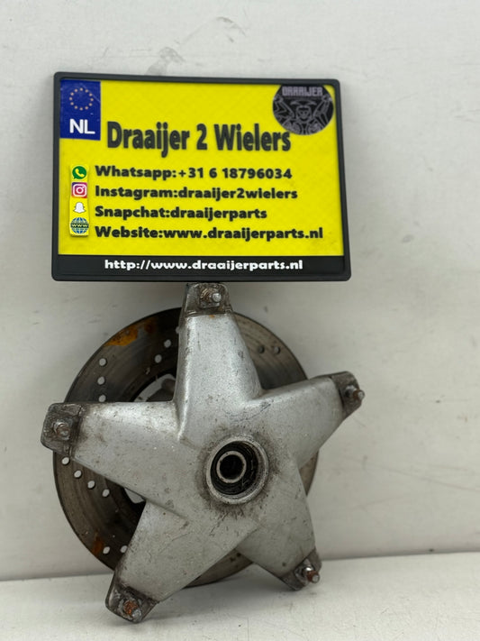 Piaggio Skr voorwiel ster / naaf met remschijf 80cc 125cc 150cc