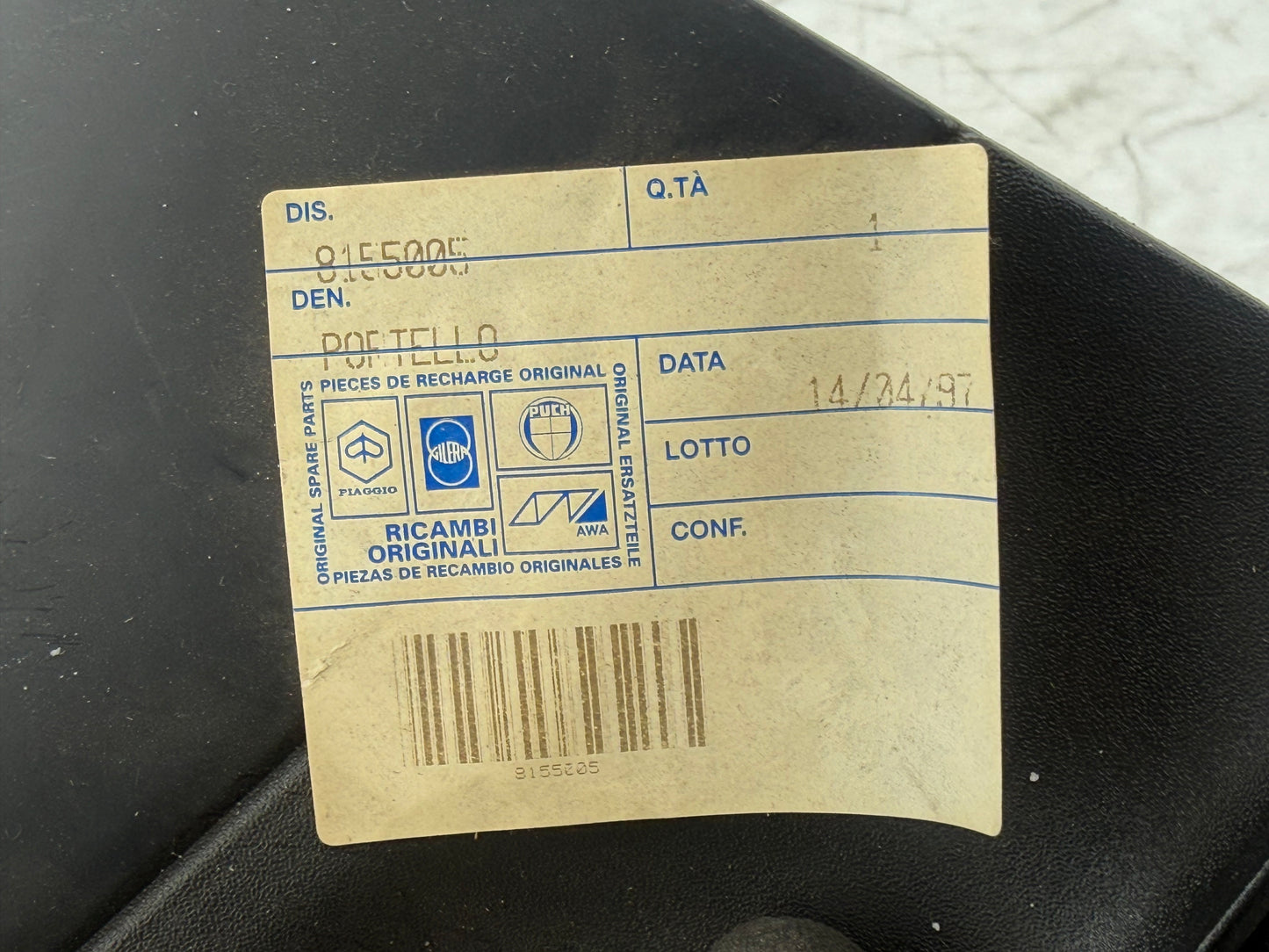 Gilera Runner accu / service kap ongespoten NOS